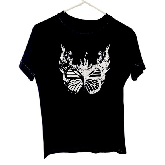 Butterfly Graphic T-Shirt - Picture 1 of 2
